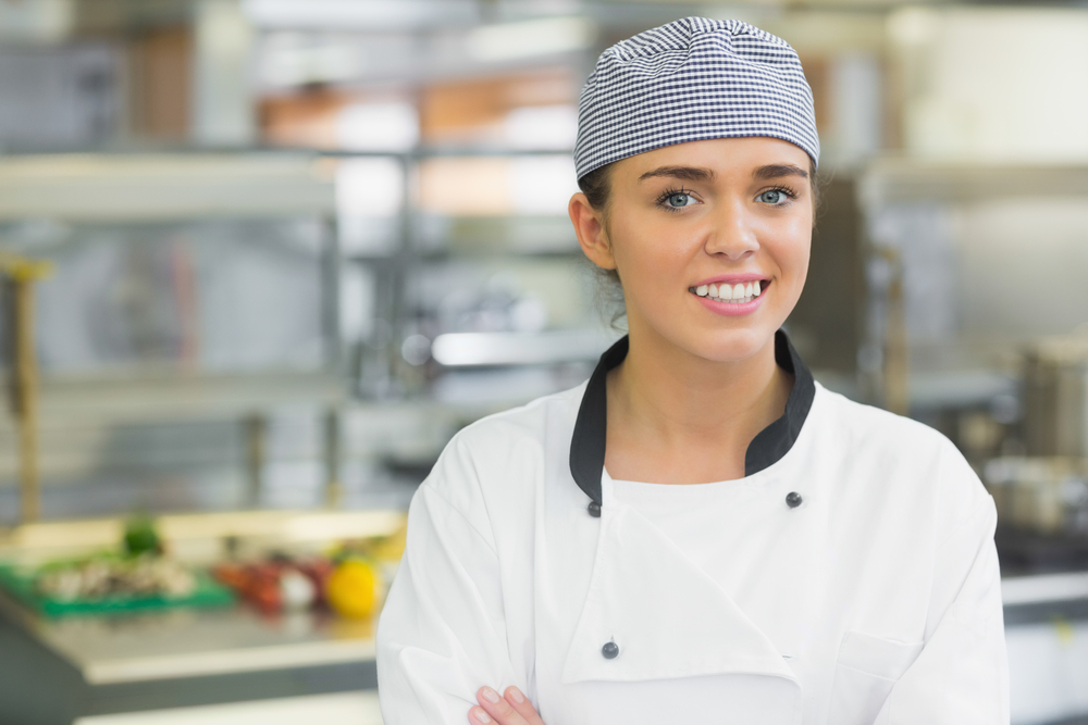 Irish chef in her restaurant in Dublin